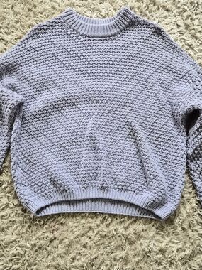 Universal Thread Lavender Textured Crewneck Sweater